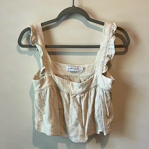 Petal and Pup Linen-y Crop Tank Top
